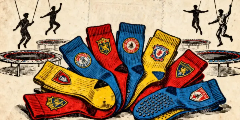 Why Custom Grip Socks are Essential for Trampoline Parks and Yoga Studios